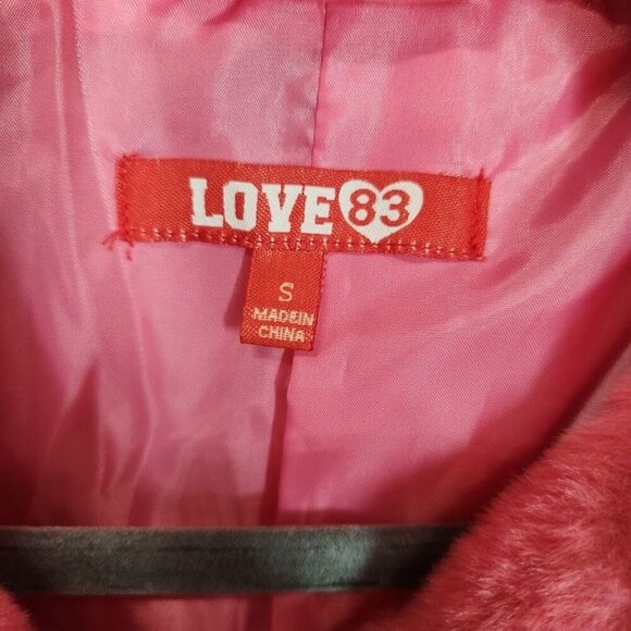 Love83 Faux Fur Jacket in Pink - Size Small - Picture 4 of 8